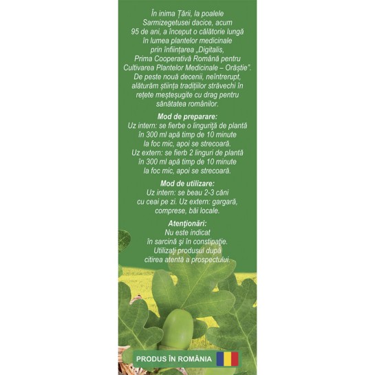 Ceai Stejar scoarta D140, 50g, Fares