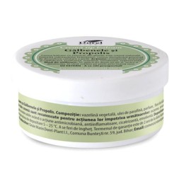 Crema tip balsam cu galbenele si propolis, 50g, Dorel Plant