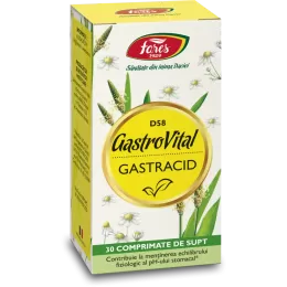 Gastracid D58, 30 comprimate, Fares