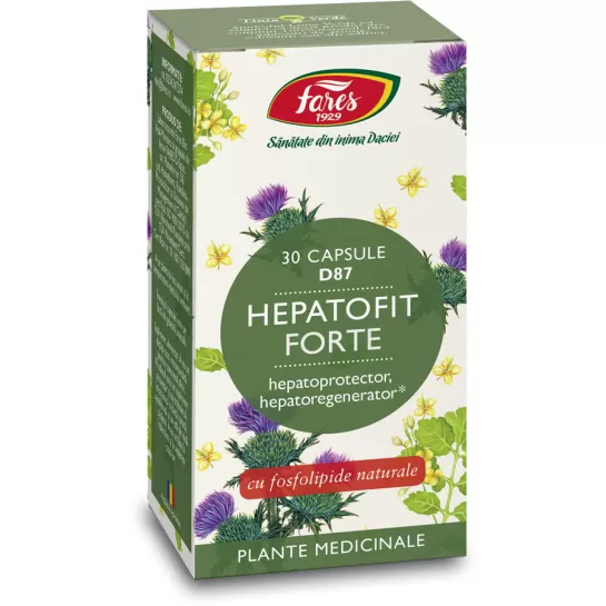 Hepatofit Forte D87, 30 capsule, Fares 