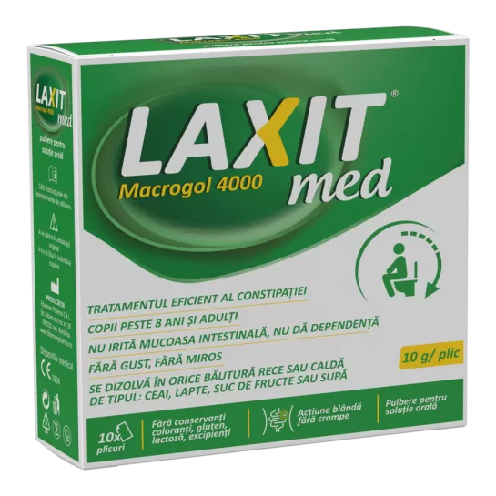 Laxit med, 8 ani+, 10 plicuri x 10g, Fiterman Pharma