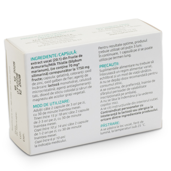 Silimarina Milh Thistle, 1750mg, 30 capsule, Eurofarmaco