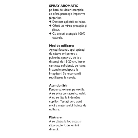 Spray aromatic impotriva insectelor, 150ml, Fares