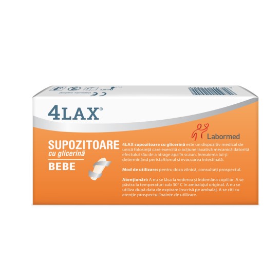 4LAX Supozitoare cu glicerină pentru bebelusi, Labormed