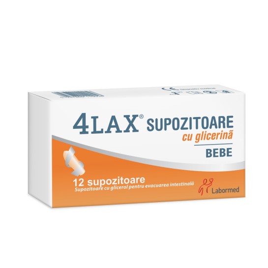 4LAX Supozitoare cu glicerină pentru bebelusi, Labormed