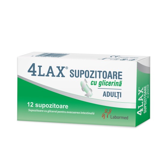 4LAX Supozitoare cu glicerină pentru adulti, Labormed