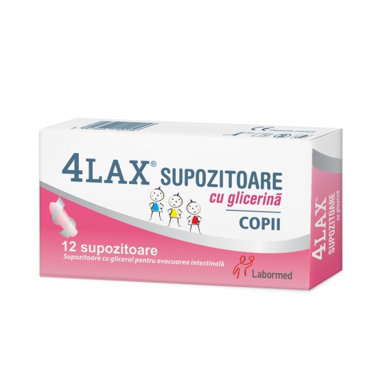 4LAX Supozitoare cu glicerină pentru copii, Labormed