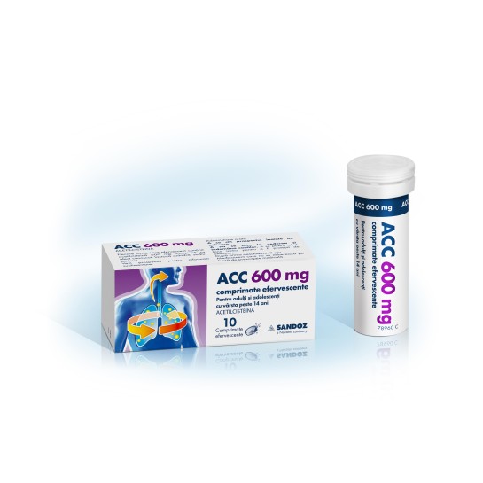 Acc 600mg, 10 comprimate efervescente (tub), Sandoz