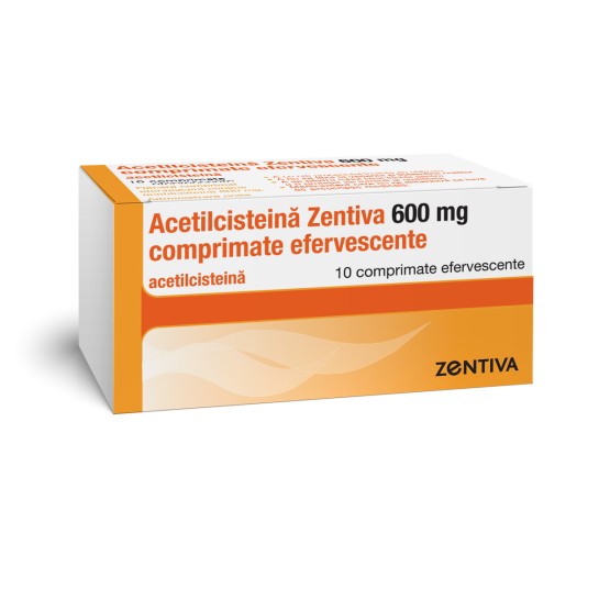 Acetilcisteina Zentiva, 600mg, 10 comprimate efervescente