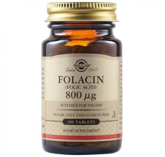 Folacin, Acid Folic  800 mcg, 100 tablete, Solgar