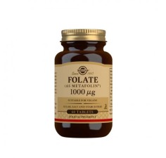 Folate (as metafolin) 1000 mcg, 60 tablete, Solgar
