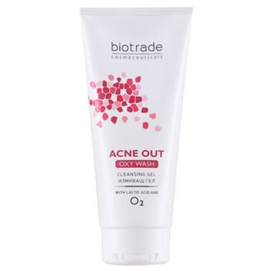 Acne out oxy wash gel curatare 200ml, Biotrade