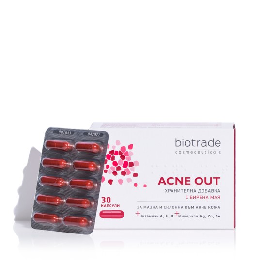 Acne out supliment alimentar, 30 capsule, Biotrade