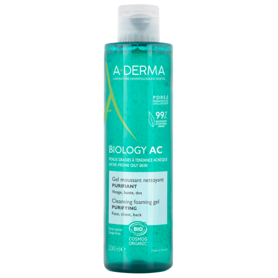 Aderma Biology AC gel de curatare spumant si purificator 200ml