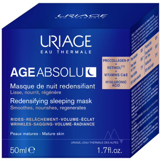 AgeAbsolu masca de noapte regeneranta pro- colagen 50ml, Uriage
