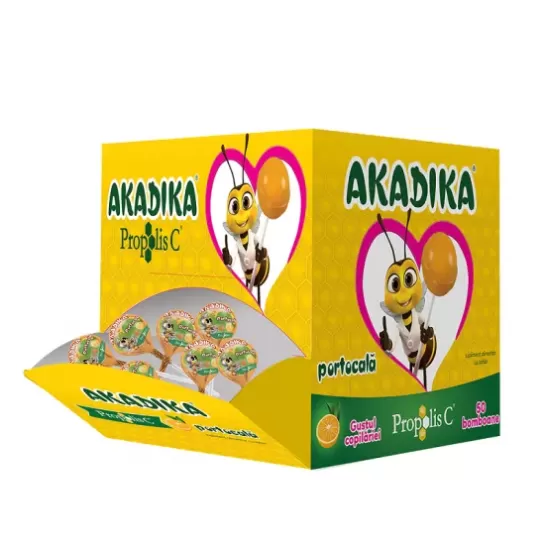Akadika Propolis C portocala, 50 acadele, Fiterman Pharma