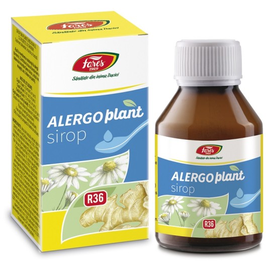 Alergoplant sirop cu fructoză, R36, 100ml, Fares
