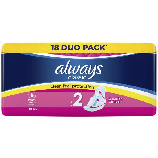 Always duo pack classic super plus, 18 bucăti, Procter & Gamble