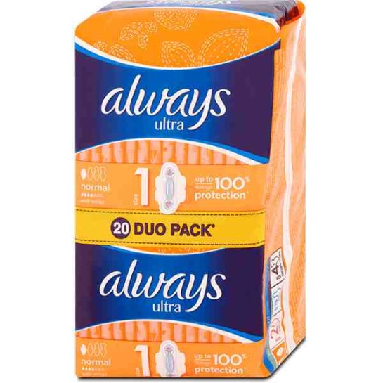 Always duo pack ultra plus, 20 bucăti, Procter & Gamble
