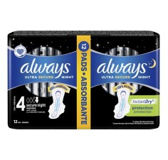 Always duo ultra night, marime 4, 12 bucati, Procter & Gamble