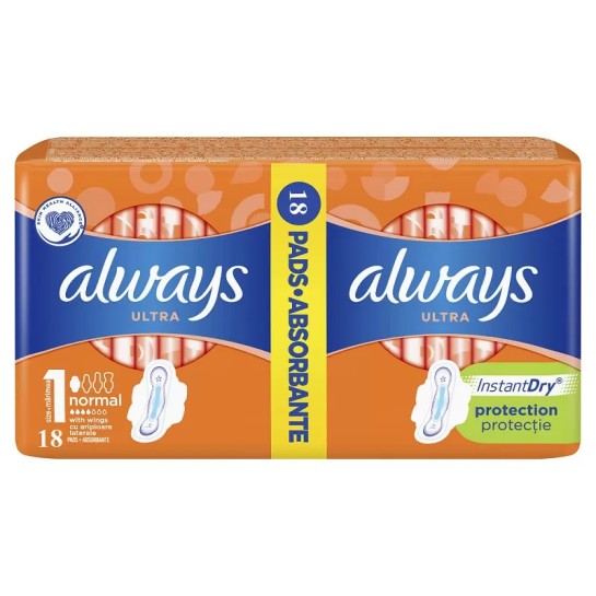 Always duo ultra plus, mărime 1, 18 bucăti, Procter & Gamble
