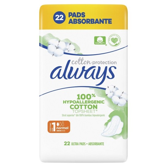 Always naturals duo, mărime 1, 22 bucăti, Procter & Gamble