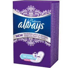 Always platinum liners deo, 50 bucati, Procter & Gamble
