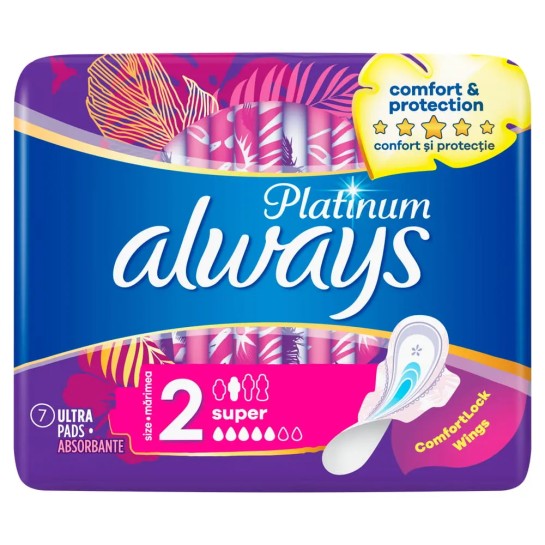 Always platinum super, mărime 2, 7 bucăti, Procter & Gamble