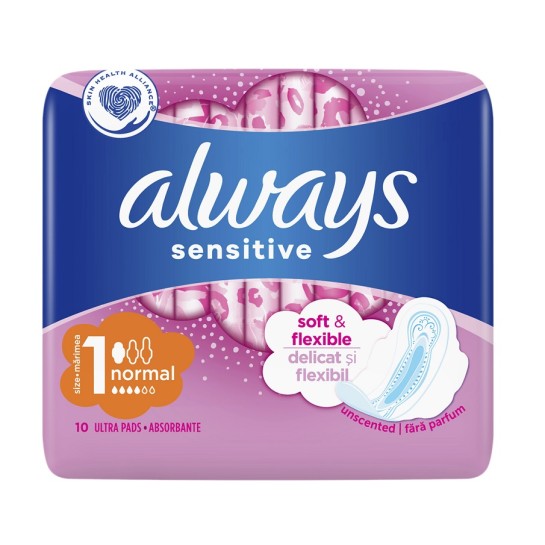 Always sensitive ultra plus, 10 bucăti, Procter & Gamble