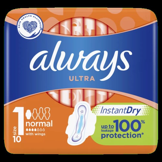 Always ultra plus normal instant dry, 10 bucăti, Procter & Gamble