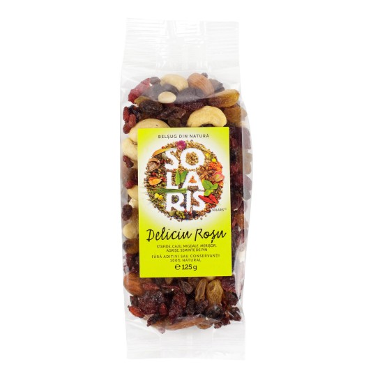 Amestec fructe Deliciu rosu 125g Solaris