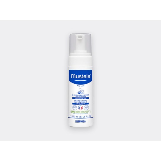 Sampon spumă pentru nou născuti, 150ml, Mustela