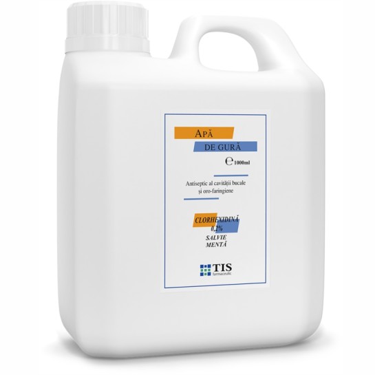 Apă de gură clorhexidină 0.2%, 1000 ml, Tis