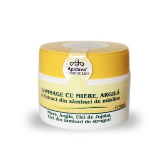 Apidava Crema gommage cu miere şi argilă 50ml