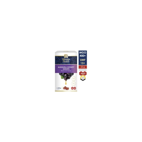 Apiland Bomboane cu miere de manuka mgo (400+) coacaze 65g