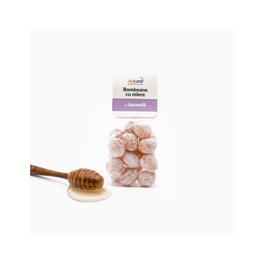Apiland Bomboane cu miere si lavanda 100g