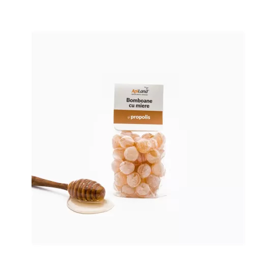 Apiland Bomboane cu miere si propolis 100g