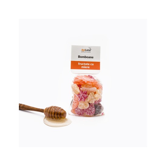 Apiland Bomboane fructate cu miere 100g