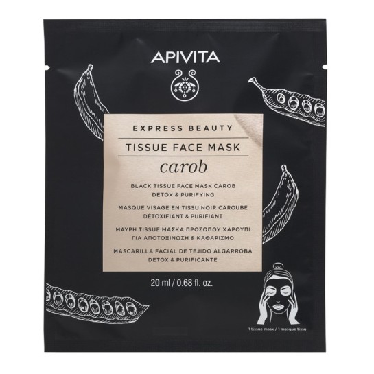 Apivita Express masca servetel carob detox