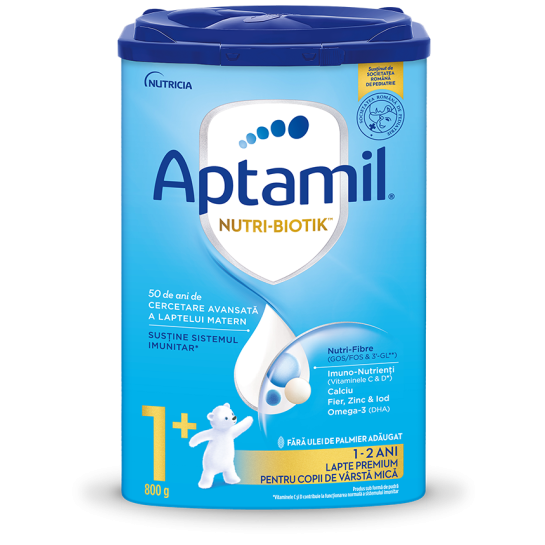 Aptamil junior Nutri-biotik 1+ lapte praf 800g, de la 1 an, Milupa
