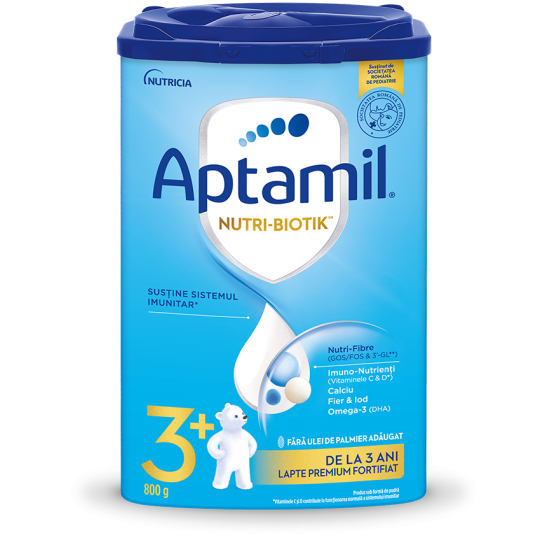 Aptamil junior Nutri-biotik 3+ lapte praf 800g, de la 3 ani, Milupa