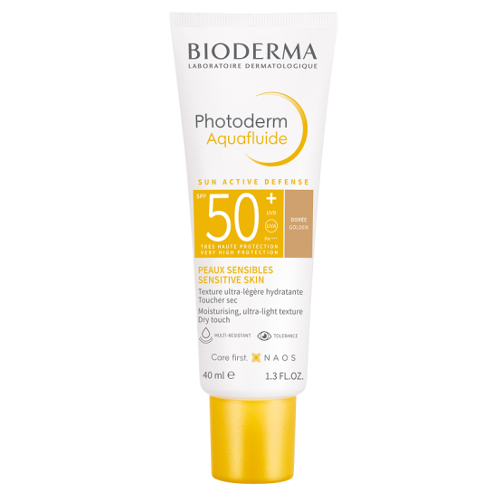 Photoderm Aquafluide Doree, cremă lejeră cu SPF50+, 40 ml, Bioderma 