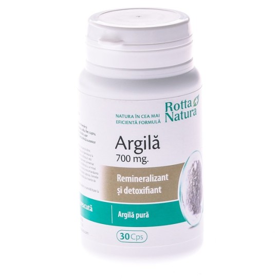 Argilă 700mg, 30 capsule, Rotta Natura