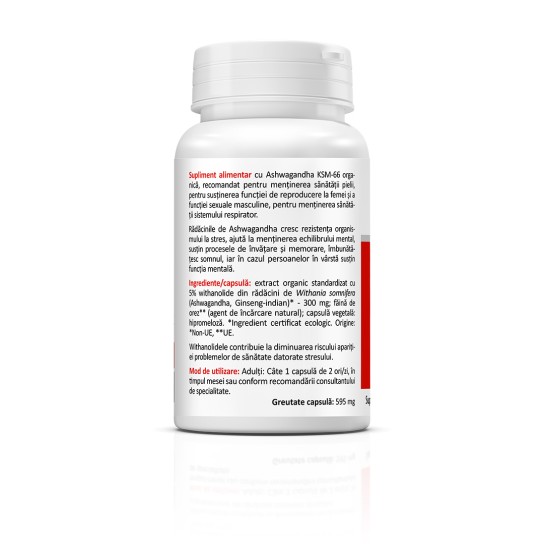 Ashwagandha KSM-66, 30 capsule, Zenyth 