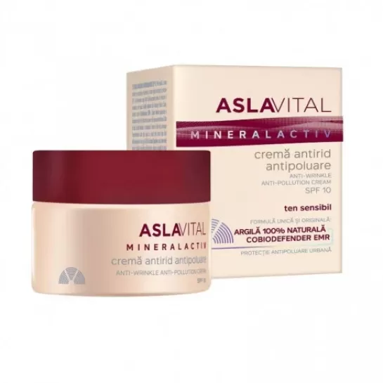          Aslavital Crema antirid antipoluare spf10 
