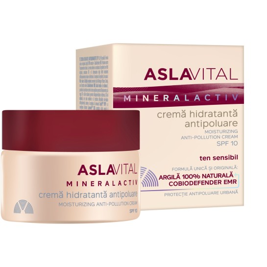 Aslavital Crema hidratantă antipoluare spf10 