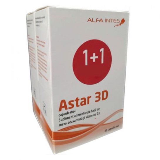 Astar 3D, 60+60 capsule moi, Alfa Intes