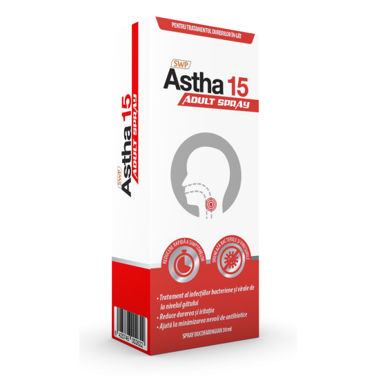 Astha 15 spray bucofaringian, SunWave