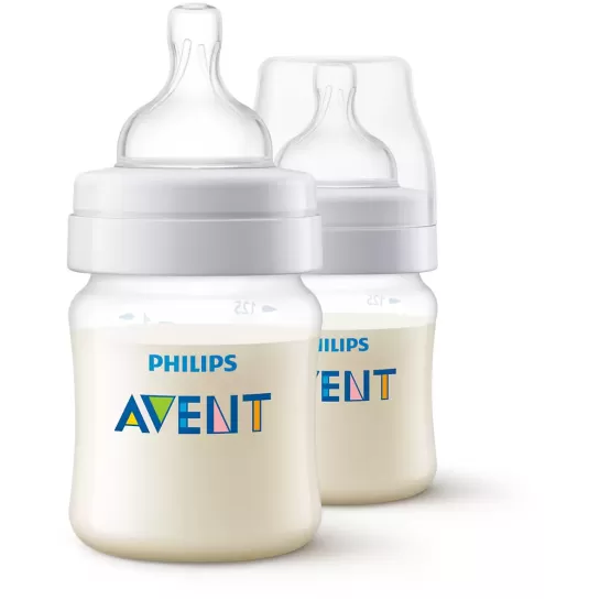 Avent set 2 biberoane anti-colic 125ml 0M (SCY100/02)
