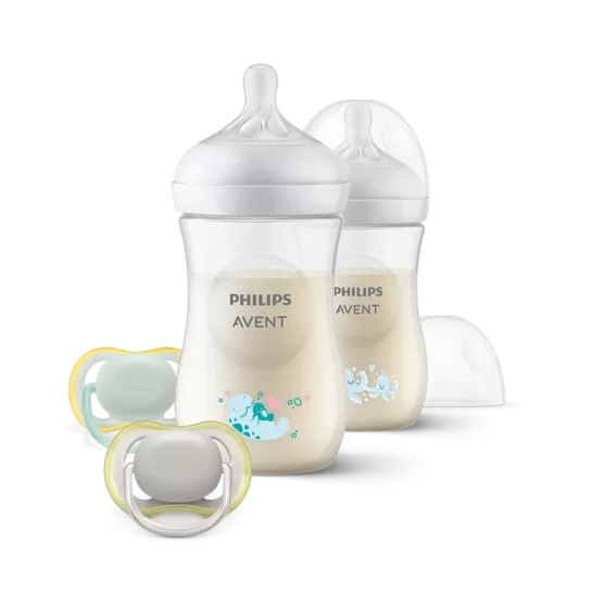 Avent set biberoane Natural response+suzete (SCD837/11)